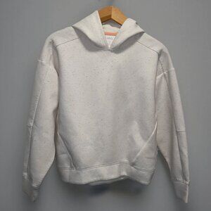 DSG Girls Fleece Sweatshirt Hoodie XL 16 Ivory Flecked Women's XS